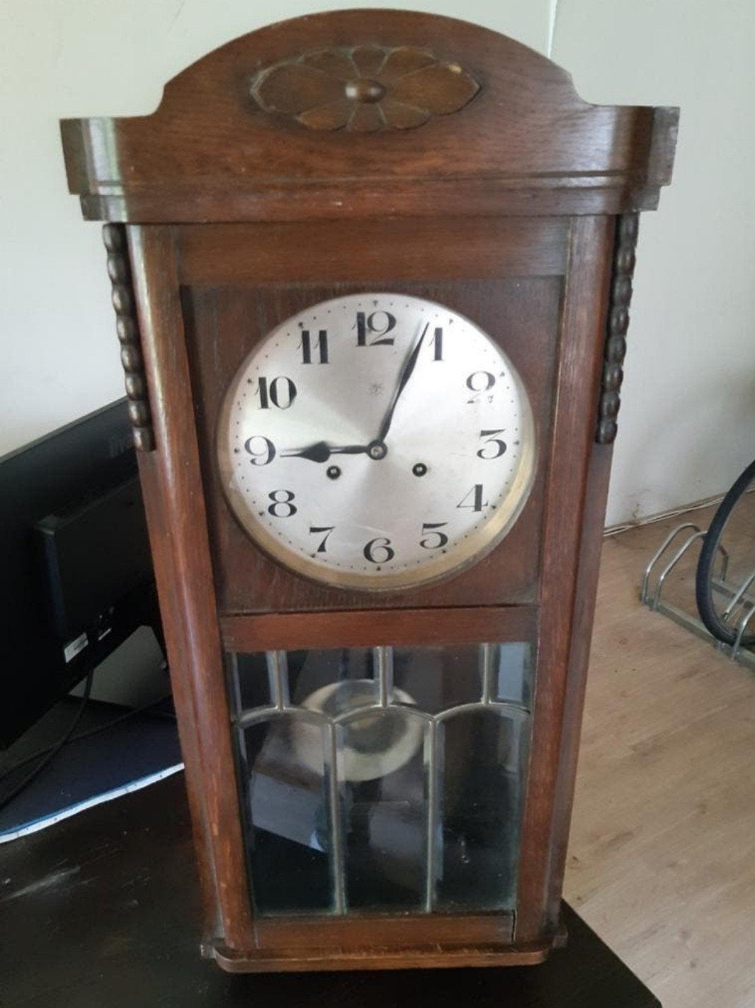 NETTE Antieke JUNGHANS Wandklok, Ophalen