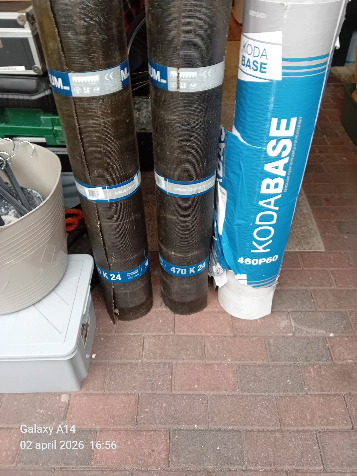 3 rollen dakbedekking, Ophalen, Overige materialen, Zwart, Nieuw