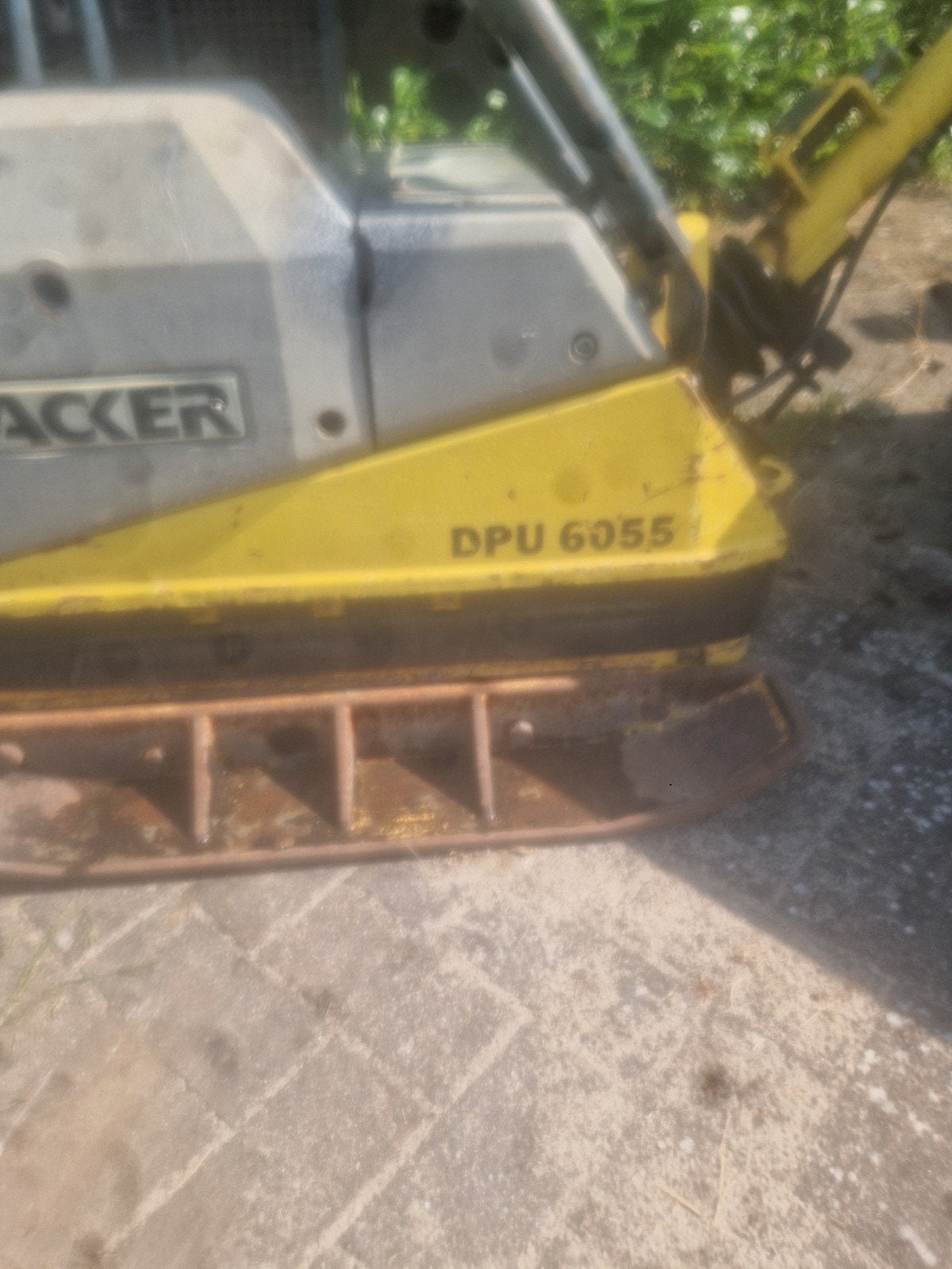 trilplaat wacker dpu 6055 orgineel hatz 6 tonner zg staat, Ophalen, Gebruikt