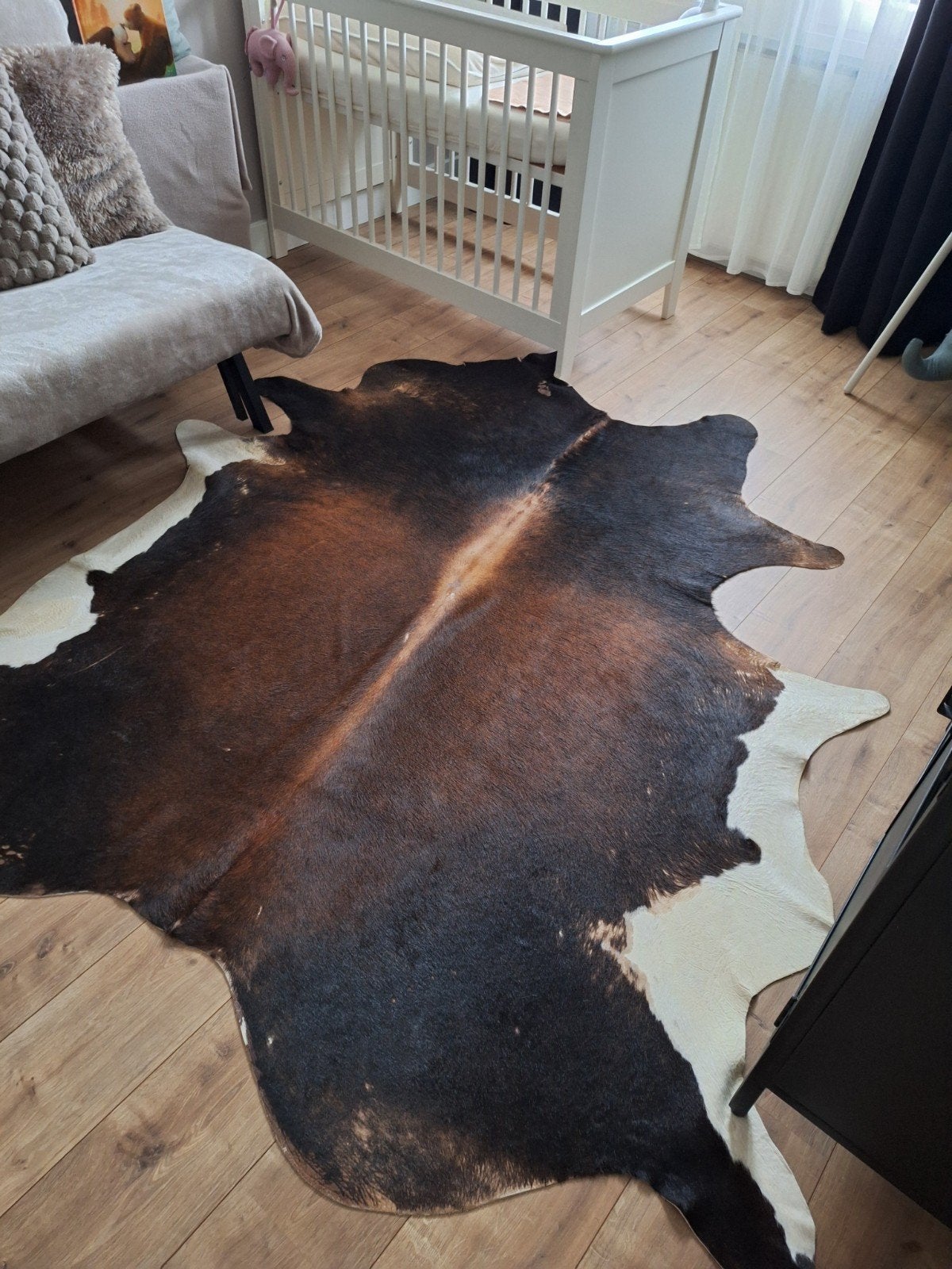 mooie koeienhuid kleed, Huis en Inrichting, Stoffering | Tapijten en Kleden, Ophalen, Bruin, 150 tot 200 cm, 200 cm of meer