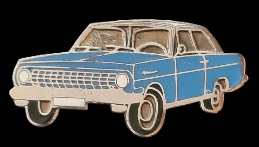 Opel Rekord A pin lichtblauw emaille, Verzenden, Nieuw, Transport, Speldje of Pin