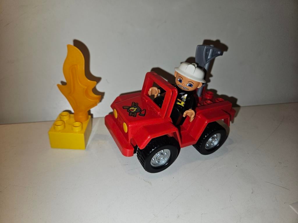 Lego Duplo 6169 Brandweer Commandant - Compleet, Ophalen of Verzenden, Zo goed als nieuw, Complete set, Duplo