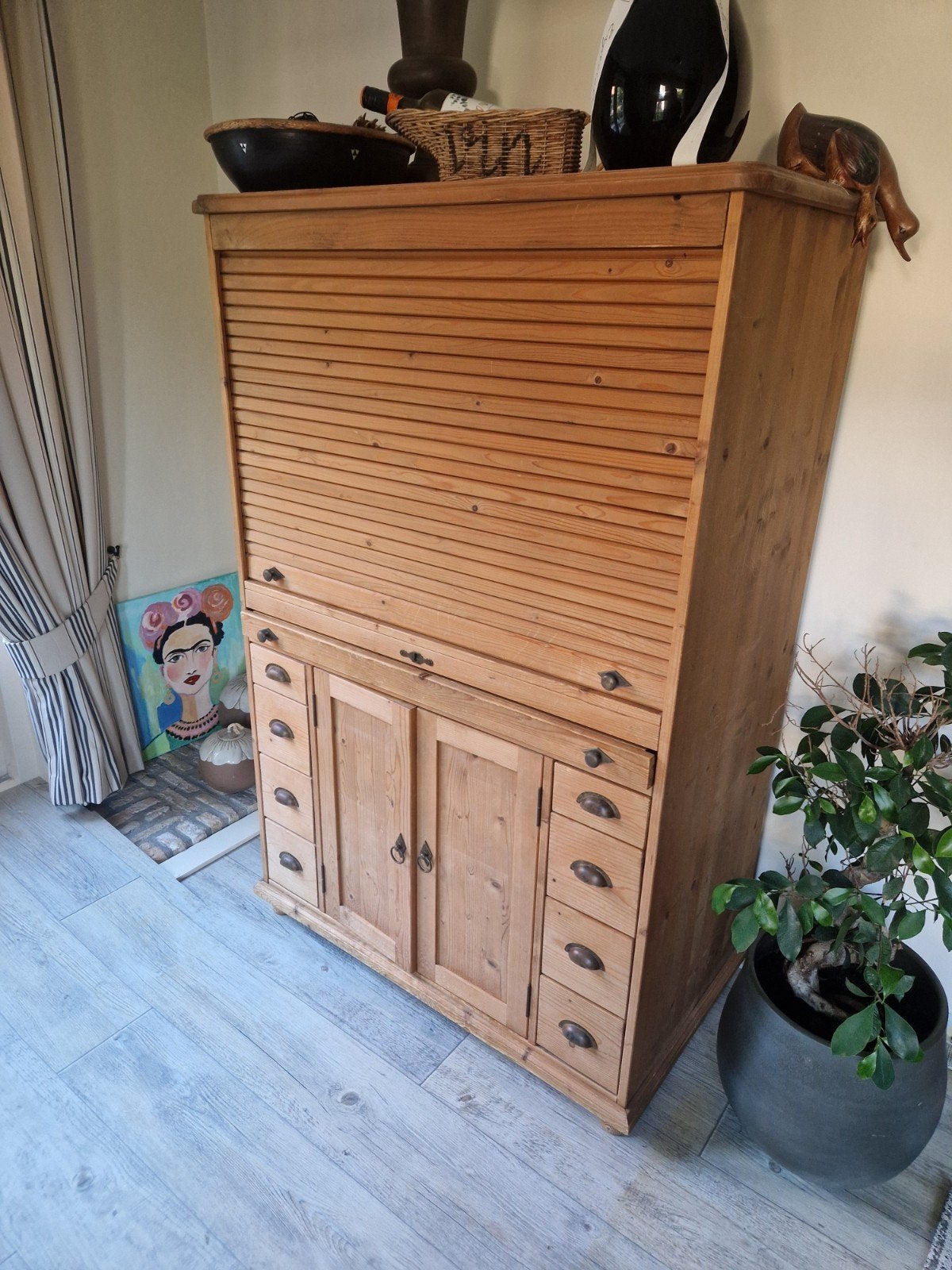 Masief Grenen computerkast, Ophalen, 120 tot 170 cm
