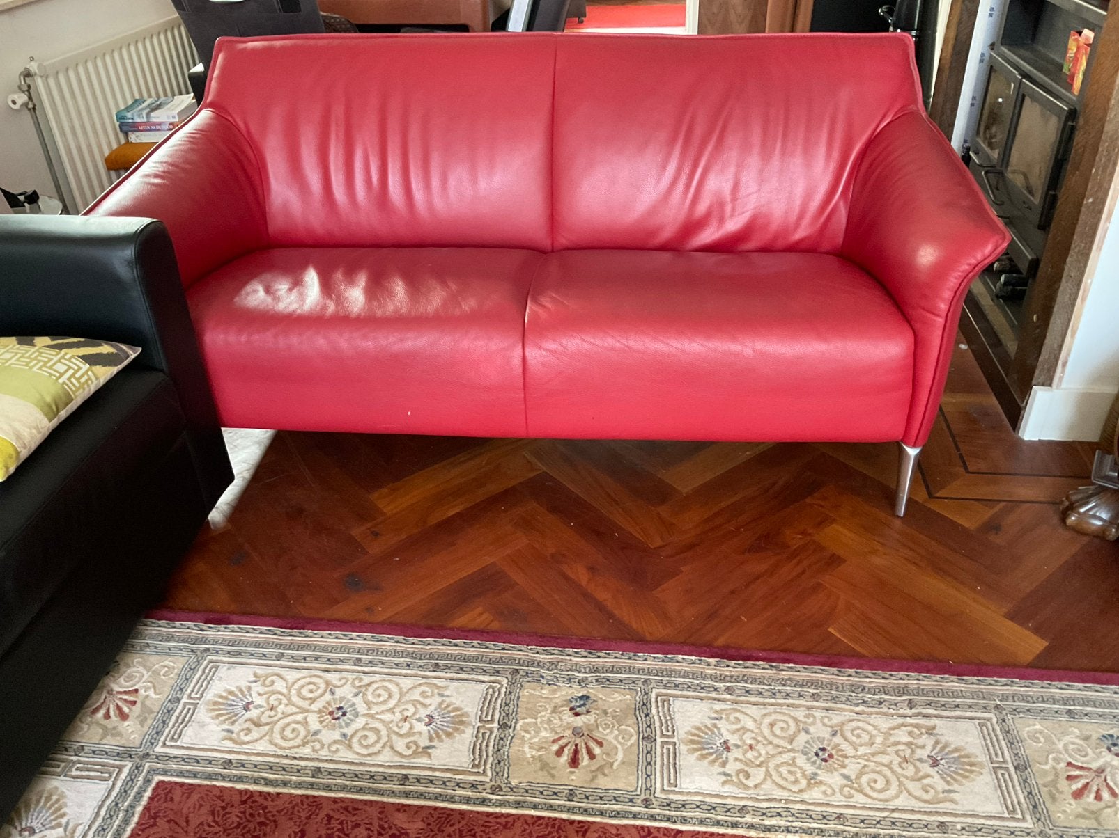 Leolux bankje 2 zits, Huis en Inrichting, Banken | Bankstellen, Ophalen, Moderne stijl / retro, Minder dan 75 cm, 150 tot 200 cm