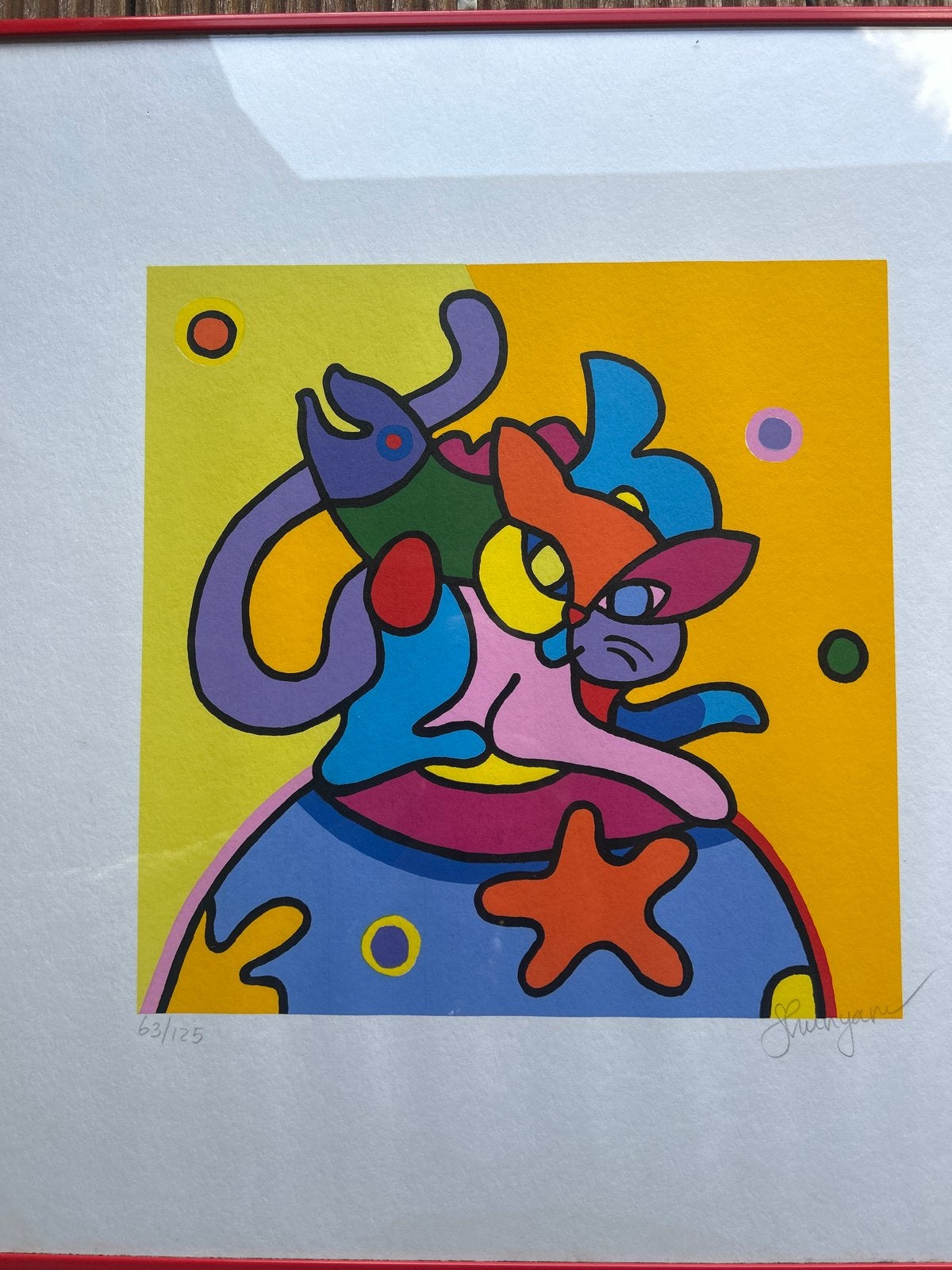 Shunyam - 'Sitting on the top' - Gesigneerde Zeefdruk, Gelimiteerde oplage, Ophalen, Zeefdruk
