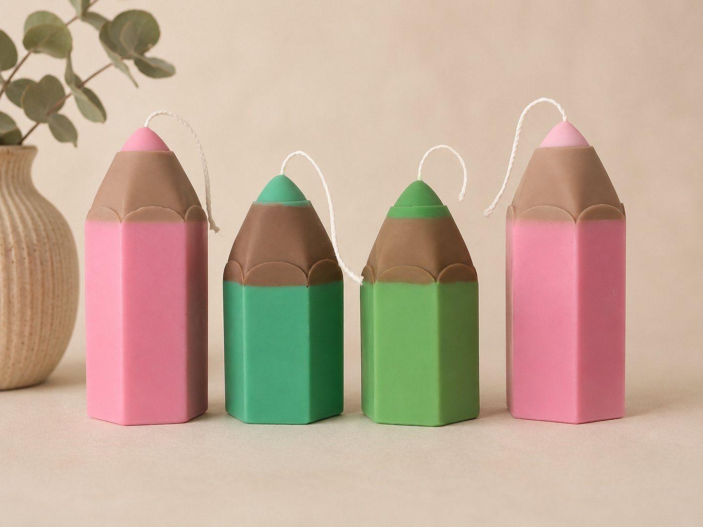 Potloodkaars voor juf of meester, Ophalen of Verzenden, Nieuw, Overige materialen, Minder dan 25 cm