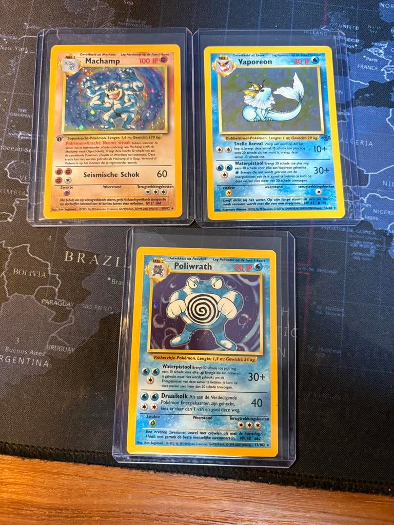 Oude pokemon kaarten, Hobby en Vrije tijd, Verzamelkaartspellen | Pokémon, Verzenden, Zo goed als nieuw, Meerdere kaarten