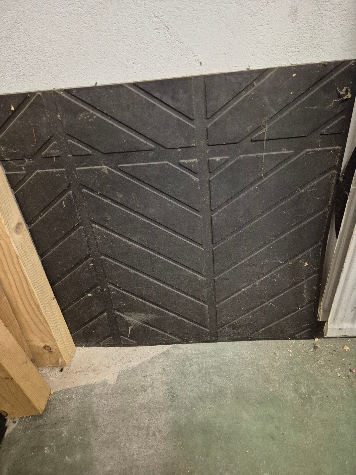 Rubberen stevige mat  63x63 x 2 cm, Doe-het-zelf en Verbouw, Ophalen, Overige materialen, 30 cm of meer, Gebruikt