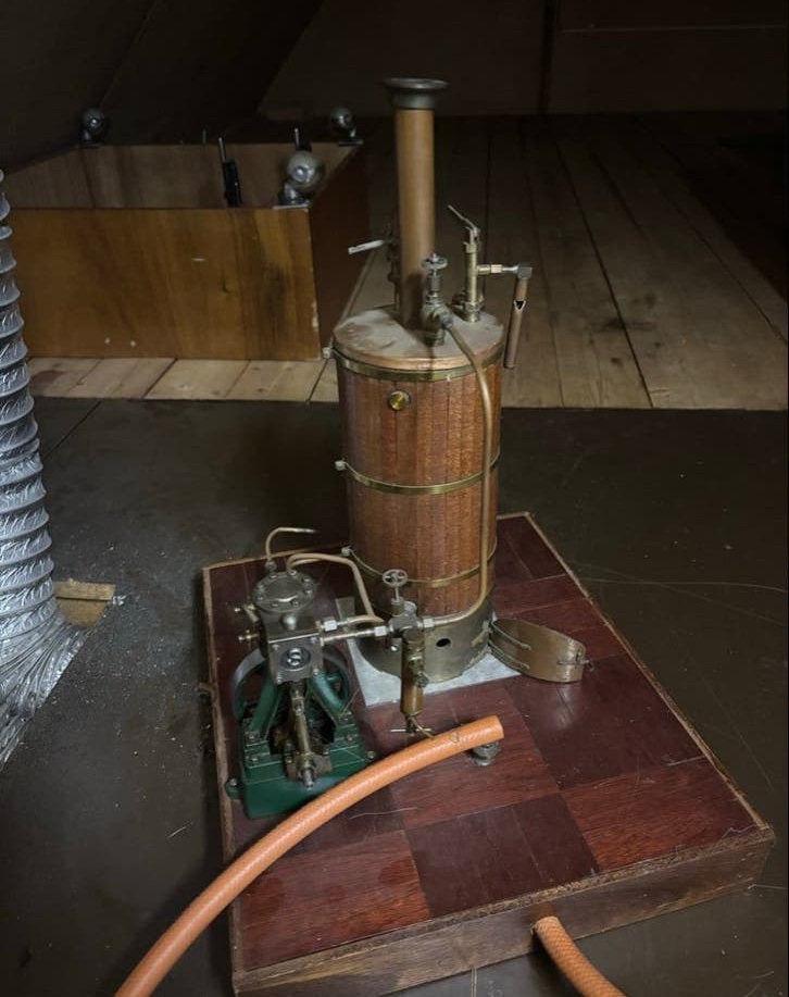 Stoommachine met ketel - Modelbouw, Verzamelen, Ophalen of Verzenden, Gebruikt