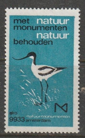 Nederland sluitzegel Natuurmonumenten, Postzegels en Munten, Ophalen of Verzenden, Na 1940, Postfris