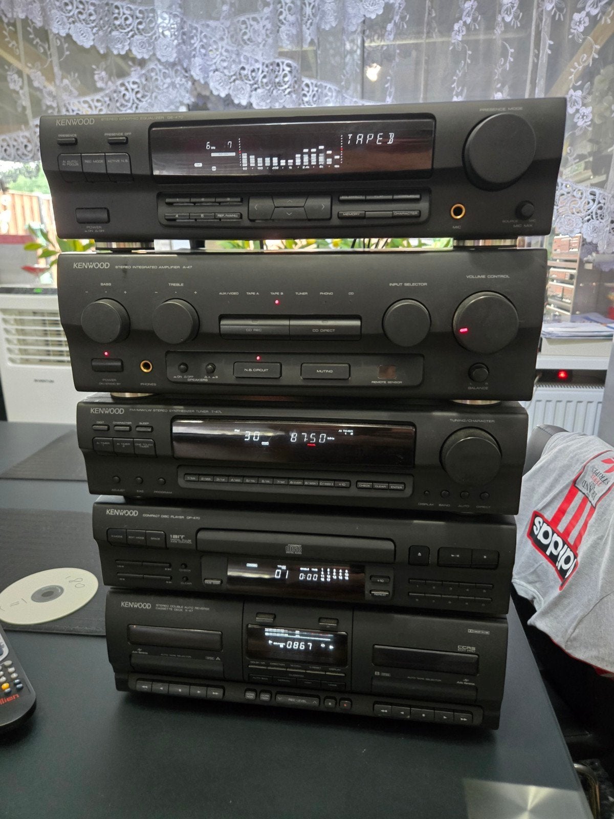 Kenwood Hifi Stack - Versterker, Tuner, CD, deck, Gebruikt, Tuner of Radio, Losse componenten, Ophalen