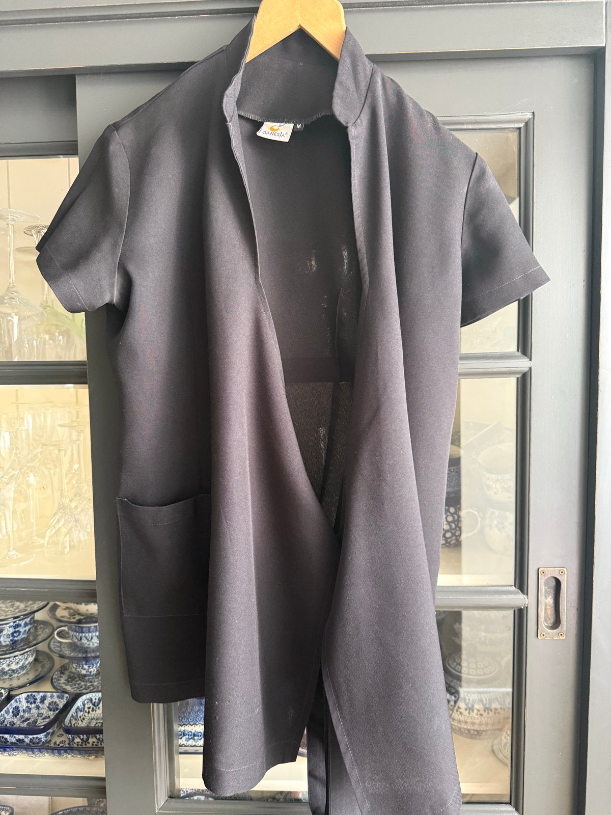 Zwart Werkjasje Beauty/Kappersbranche - Maat S/L, Kleding | Dames, Ophalen, Gedragen