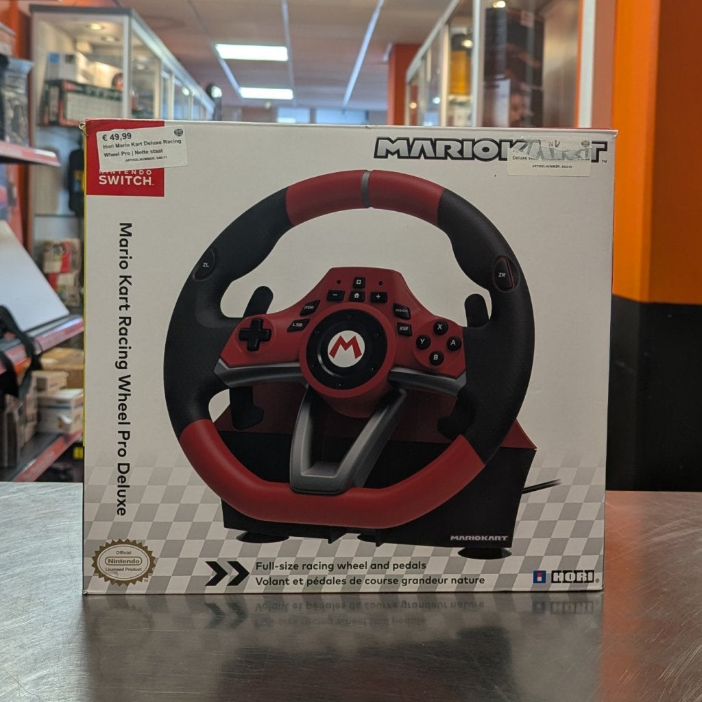 Hori Mario Kart Deluxe Racing Wheel Pro | Nette staat, Hori, Zo goed als nieuw, Info@hori.jp, HORI Co., Ltd.
4-12-15 Taihei, Sumida City
Tokyo 130-0012
Japan