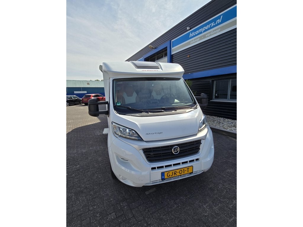 Dethleffs Advantage 7051 T BJ 2016, DakAirco,Enkele bedden., Caravans en Kamperen, Standaard zit, Ringverwarming, Fiat, 7 tot 8 meter