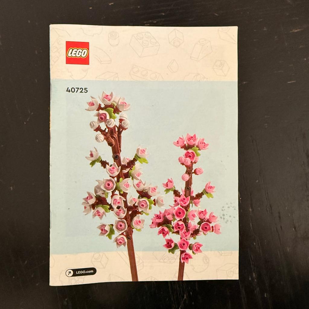 LEGO 40725 Kersenbloesem Bouwinstructies, Ophalen of Verzenden, Zo goed als nieuw, Overige merken
