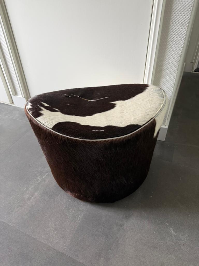 Ikea Stockholm poef, Huis en Inrichting, Ophalen, Gebruikt, Rond, Hout