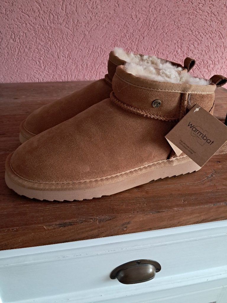 Uggs, Ophalen, Warmbatt, Beige, Lage of Enkellaarzen
