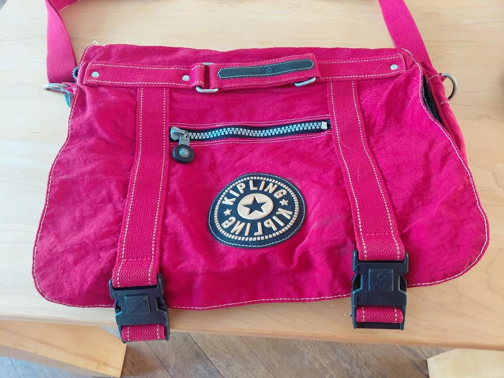 Kipling werktas, Sieraden, Tassen en Uiterlijk, Tassen | Schoudertassen, Ophalen of Verzenden, Zo goed als nieuw, Rood, Kipling