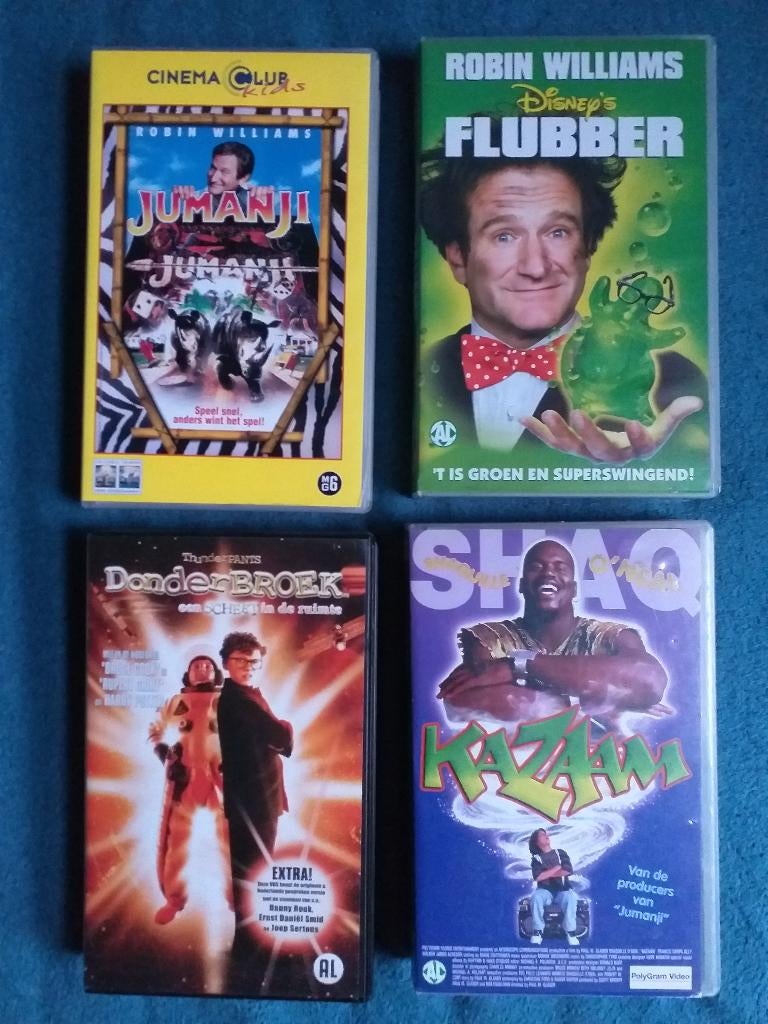4x KINDERFILM op VHS, Cd's en Dvd's, Alle leeftijden, Ophalen of Verzenden, Gebruikt