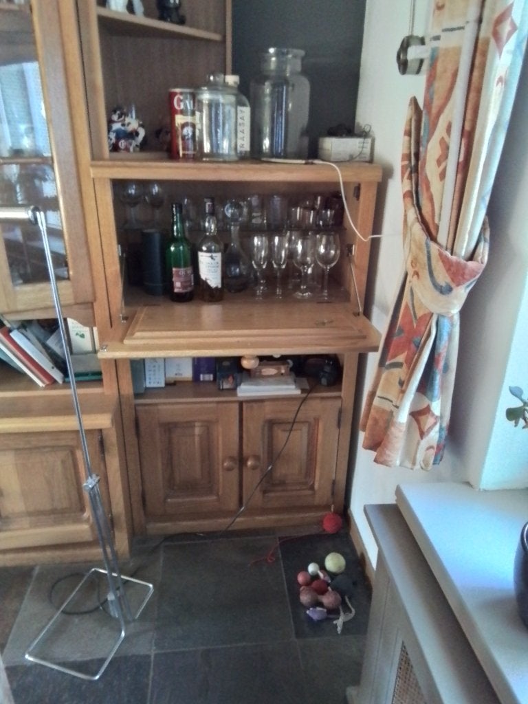Massief Eikenhouten kast, Huis en Inrichting, Ophalen, Gebruikt, Eikenhout, 200 cm of meer