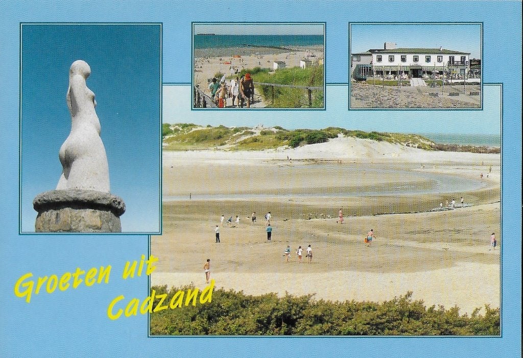 Ch490 Ongelopen ansichtkaart groeten uit cadzand, Ophalen of Verzenden, 1980 tot heden, Gelopen