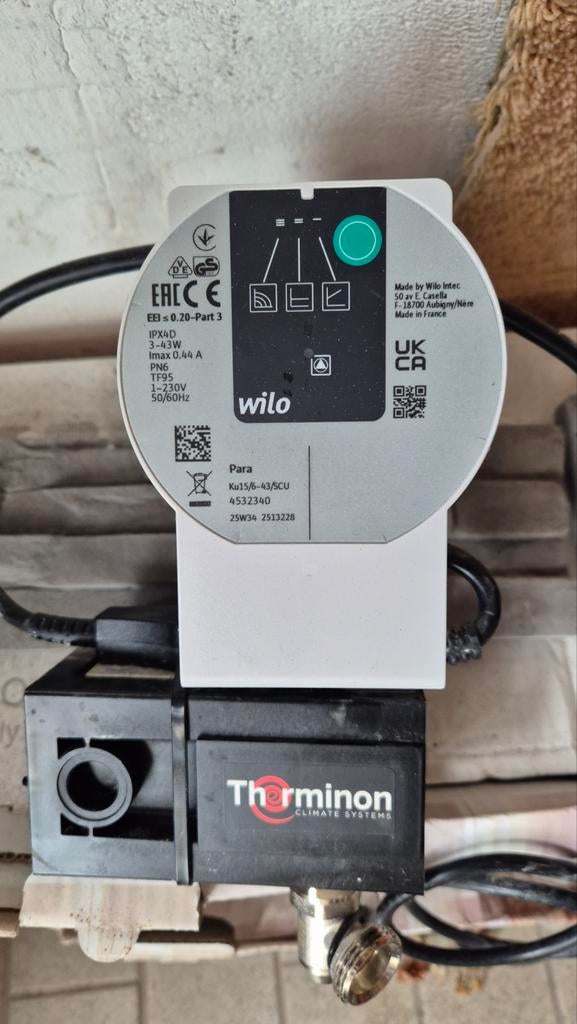 Therminon Flexline LTV Pomp Groep - Wilo para 15/6-43/SCU, Minder dan 30 cm, Hoog rendement (Hr), Overige typen, Minder dan 60 cm