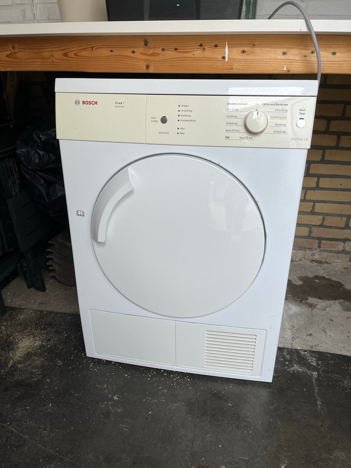 Bosch Maxx 7 DryStar LA Wasdroger - Gebruikt, Witgoed en Apparatuur, Ophalen, 6 tot 8 kg, Gebruikt, Luchtafvoer