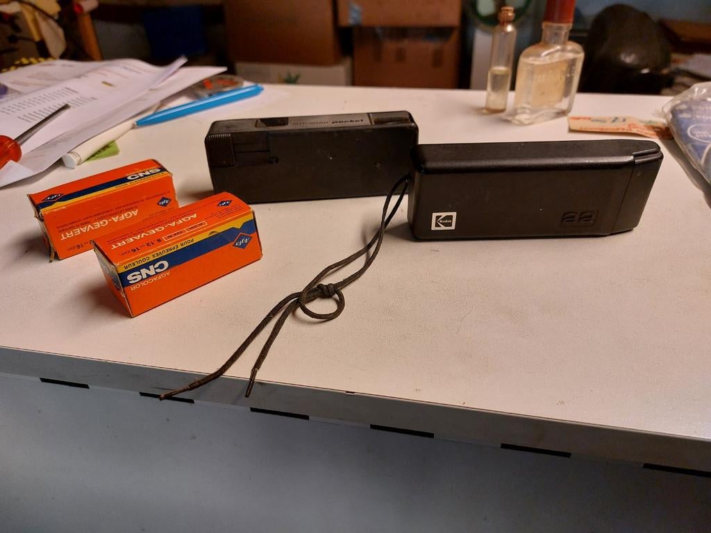 Vintage Kodak en Agfa Pocket Camera's met films, Ophalen of Verzenden, Gebruikt, Compact, Kodak