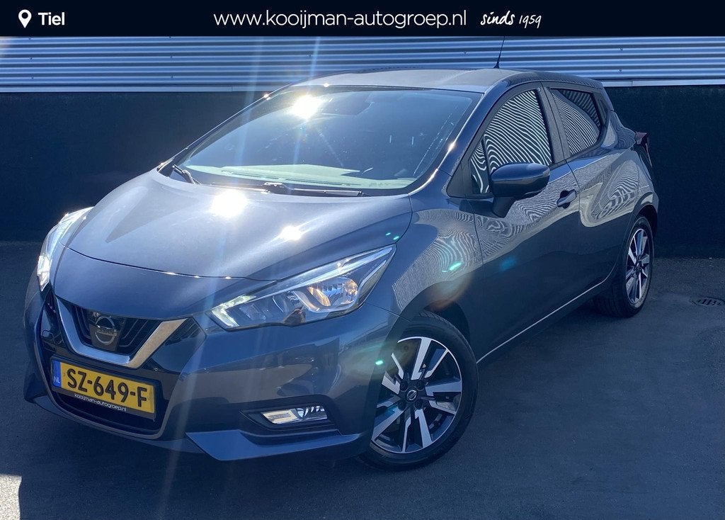 Nissan Micra 0.9 IG-T N-Connecta Navigatie, parkeersensoren, Auto's, Nissan, Voorwielaandrijving, 898 cc, Stof, Euro 6