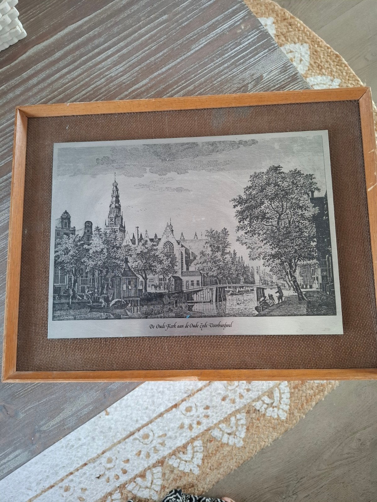 prent amsterdam - de oude kerk, Ophalen of Verzenden