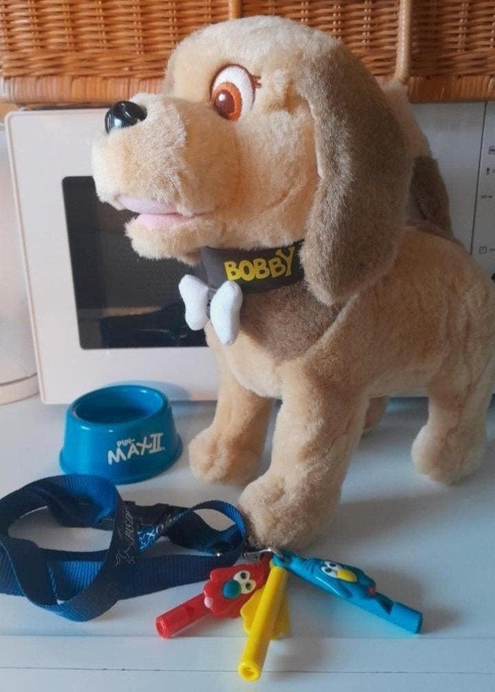 Interactieve robot hond Bobby vintage ZGAN, Overige merken, Zo goed als nieuw, Middelgroot (20 tot 80 cm), Bruin
