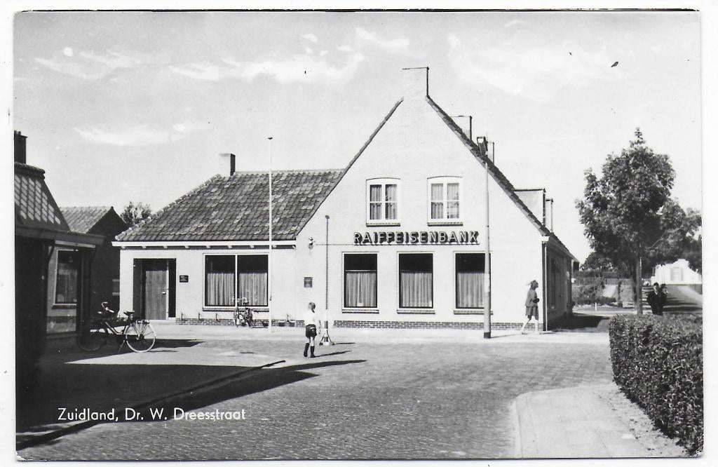 Zuidland Dr W Dreesstraat oude ongelopen ansichtkaart B7522, Ophalen of Verzenden, 1980 tot heden, Ongelopen, Drenthe