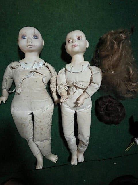 zelf poppen maken, poppenonderdelen, poppenhoofden, boeken, Ophalen of Verzenden, Zo goed als nieuw