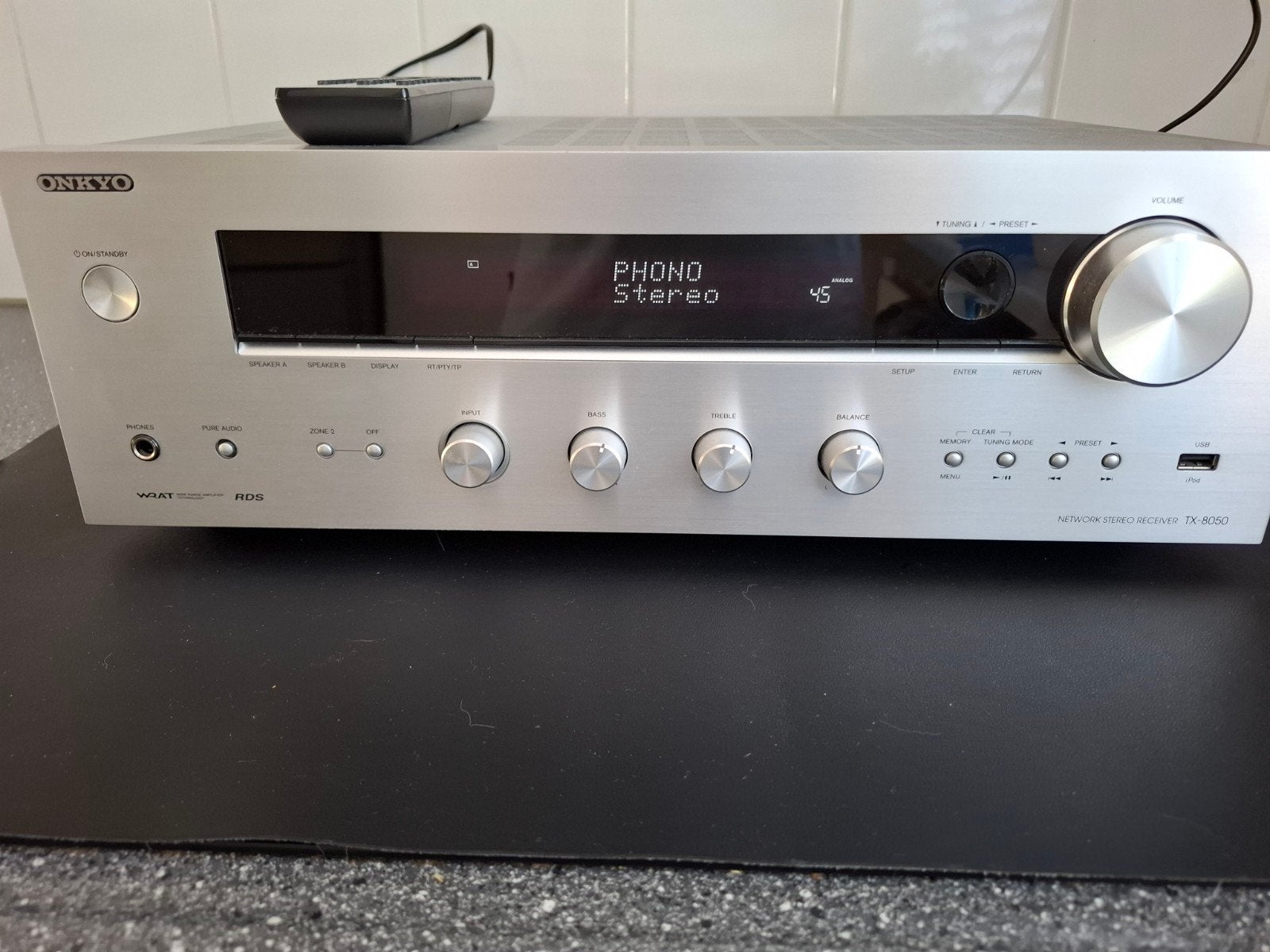 ONKYO TX-8050 INTERNET RECEIVER, Ophalen, Zo goed als nieuw, 120 watt of meer, Onkyo