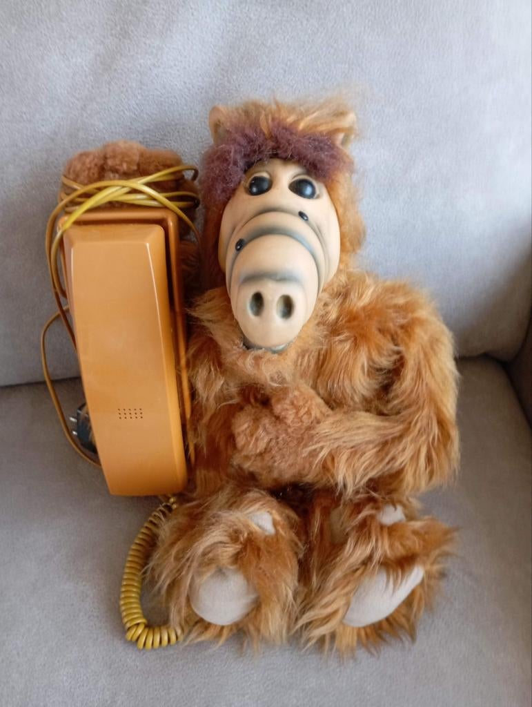 Vintage Alf telefoon - Uniek verzamelobject, Verzamelen, Film en Tv, Ophalen of Verzenden, Gebruikt