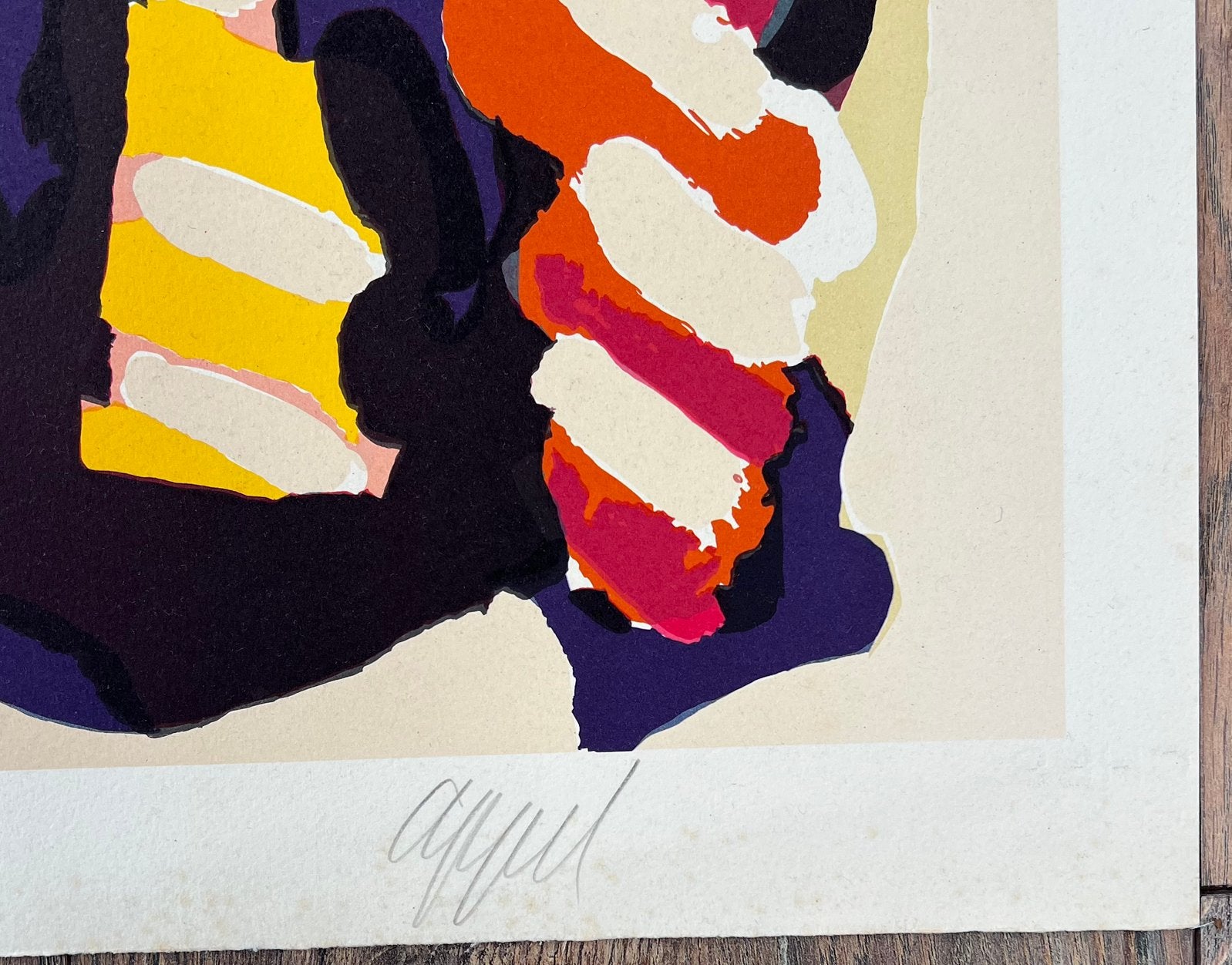 Karel Appel, litho Happy Couple, handgesigneerd, uit 1978, Ophalen