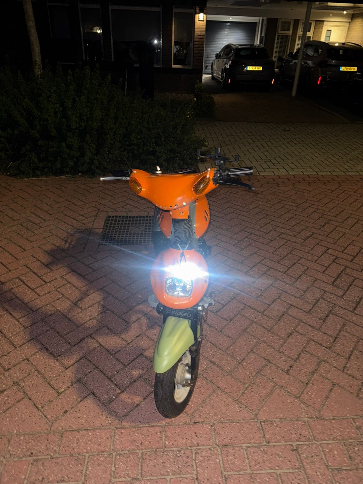 Sundiro little mantis met zip 70cc blok, Fietsen en Brommers, Ophalen of Verzenden, Zo goed als nieuw, Tweetakt, Zip