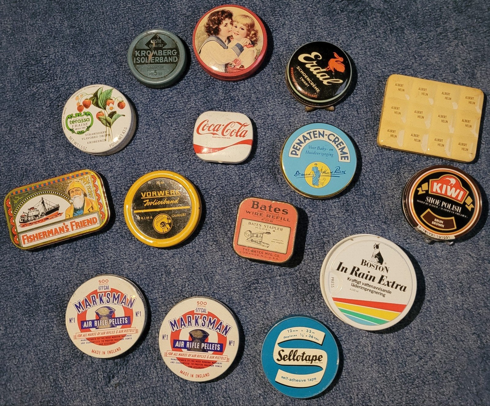 Verzameling van diverse vintage blikken en doosjes, Verzamelen, Ophalen of Verzenden, Gebruikt, Overige, Overige merken