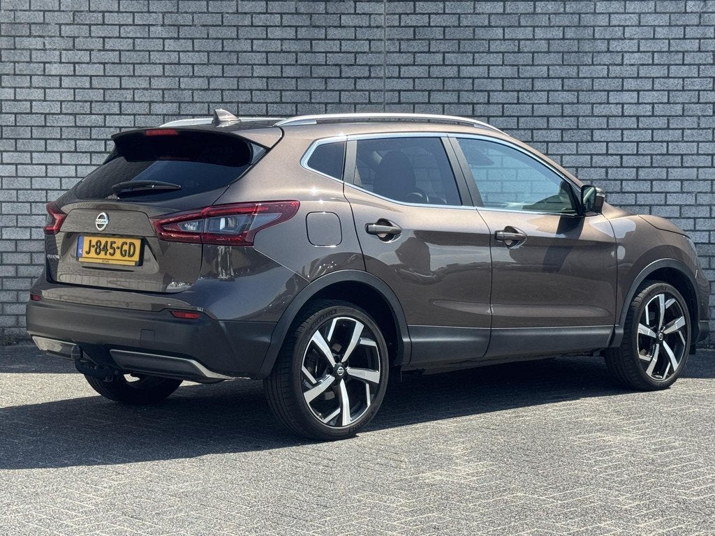 Nissan Qashqai 1.3 DIG-T Tekna | Trekhaak | Panoramadak | 36, Auto's, Nissan, Stof, Gebruikt, 4 cilinders, Origineel Nederlands