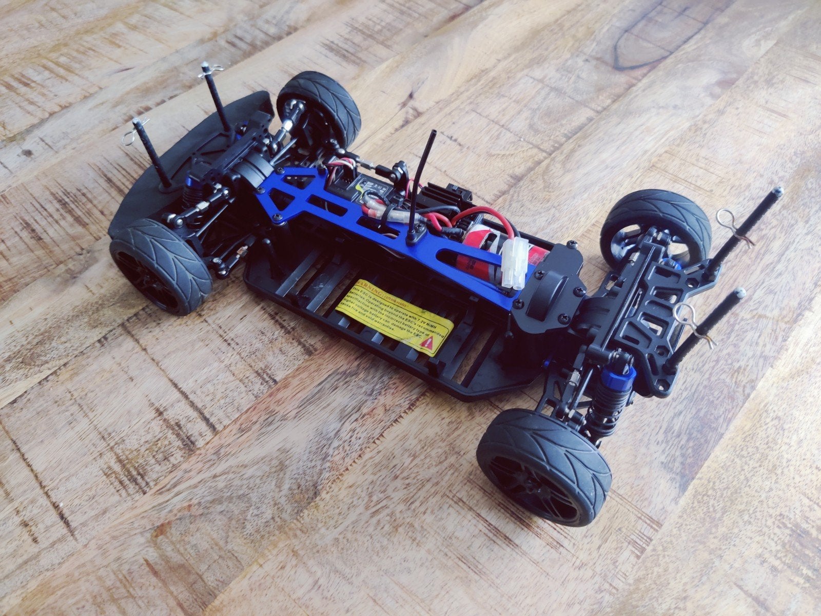 Himoto 1/10 RC Auto 4WD met zender en ontvanger, Elektro, Gebruikt, Ophalen of Verzenden, Schaal 1:10