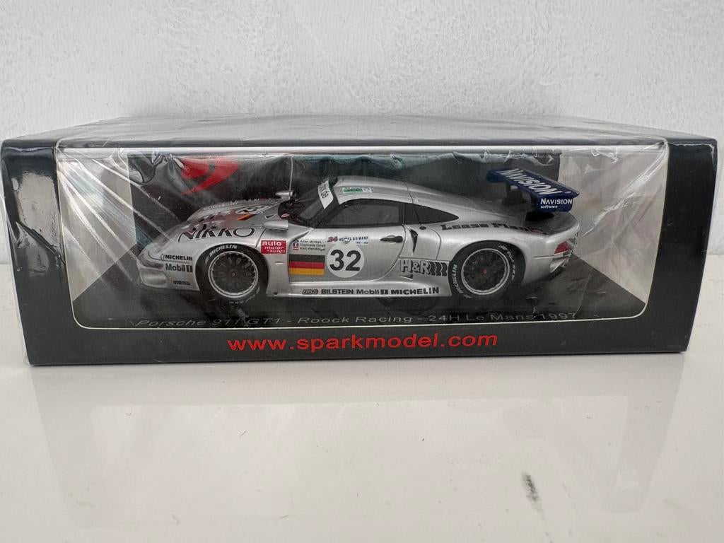 Spark 1:43 Porsche 911 GT1 Le Mans 1997 (S5608), Ophalen of Verzenden, Nieuw, Auto, Overige merken