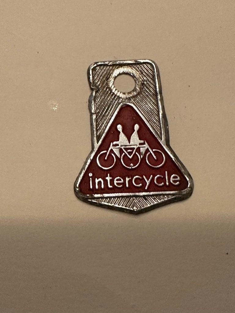 Stokoud Intercycle spatbordplaatje. Spatbord plaatje., Fietsen en Brommers, Gebruikt, Overige typen, Ophalen of Verzenden, Intercycle