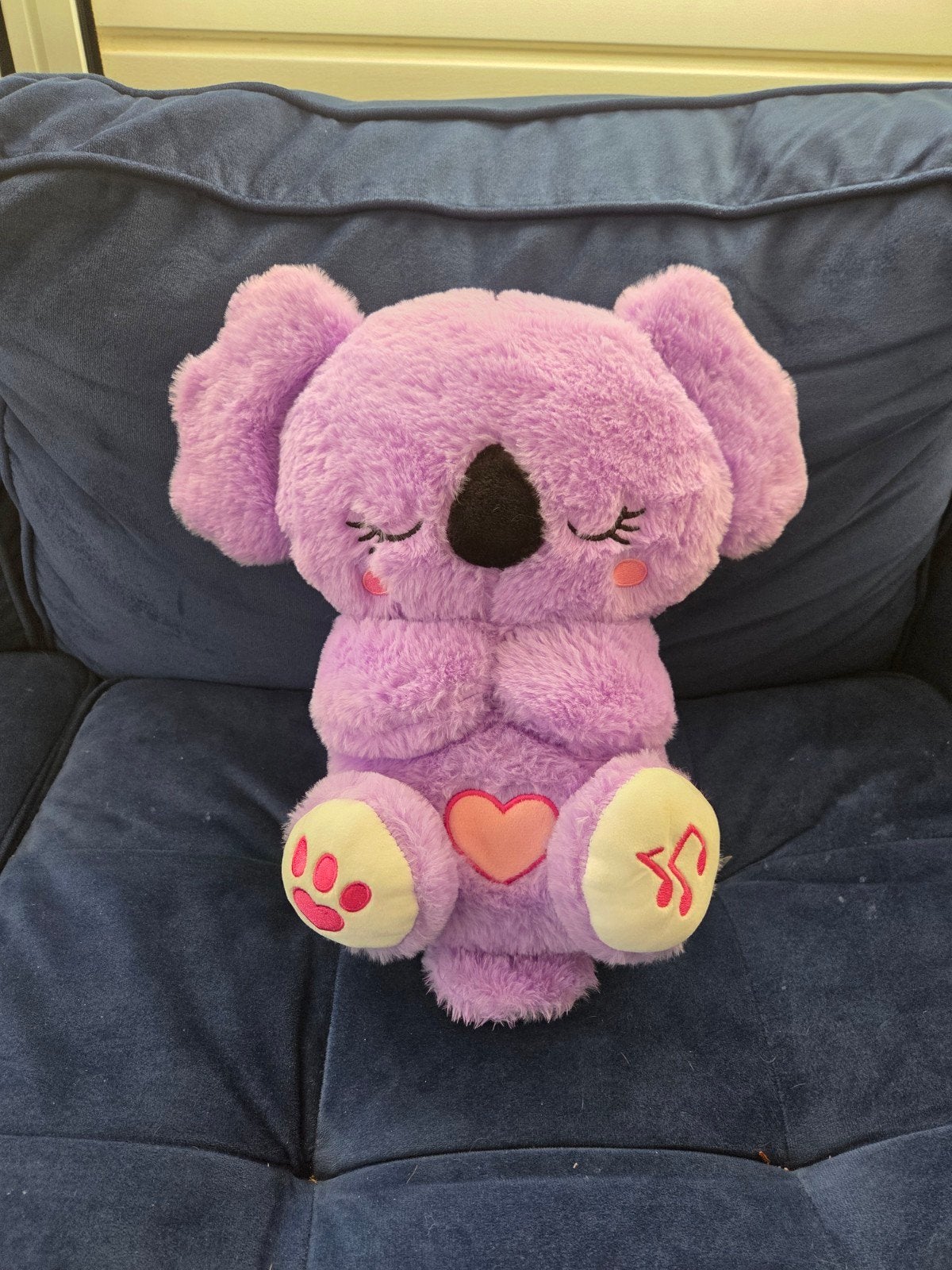 Paarse Koala Knuffel met Geluid/Hartslag, Met geluid, Overige typen, Nieuw, Ophalen of Verzenden