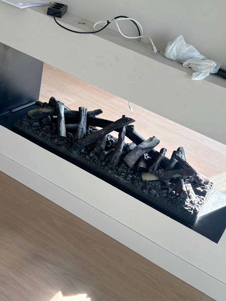 Elektrische haard met knettergeluid en waterdamp, z.g.a.n., Huis en Inrichting, Ophalen of Verzenden, Zo goed als nieuw, Inbouwhaard