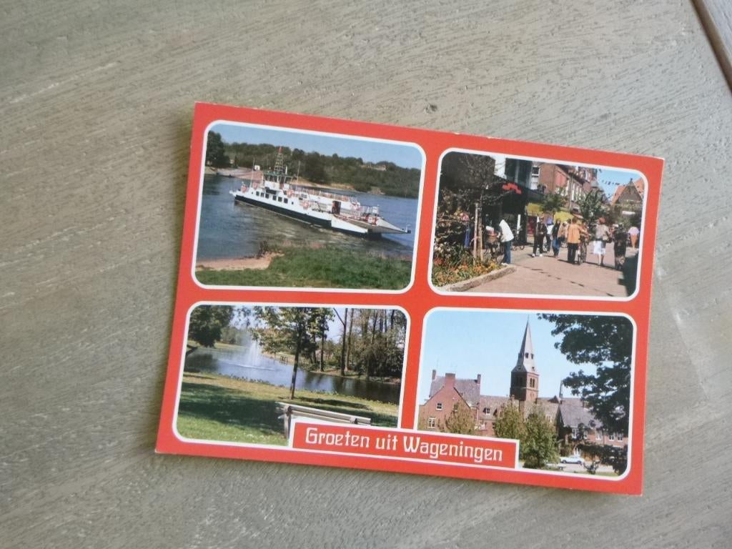 Wageningen, veer/kerk, Verzenden, 1980 tot heden, Ongelopen, Gelderland