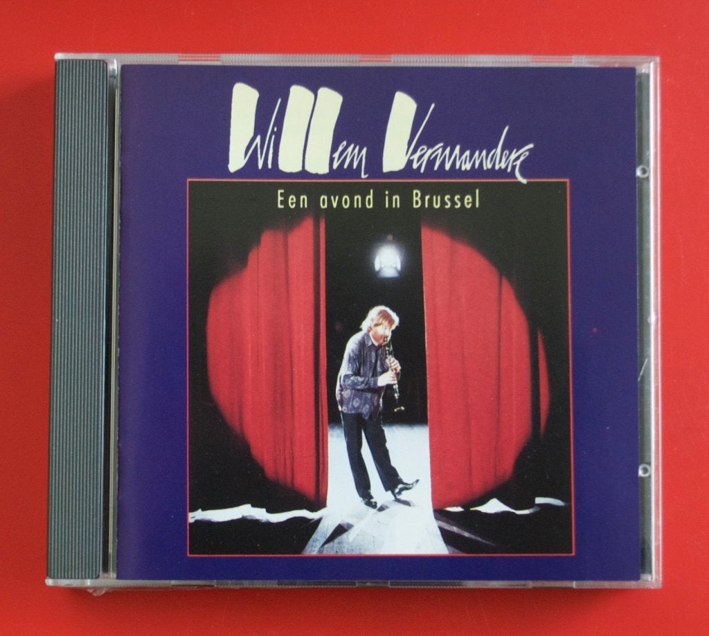 zeldzame cd Willem Vermandere Een avond in Brussel uit 1990, Cd's en Dvd's, Ophalen of Verzenden, Gebruikt, Live-album, Overige genres
