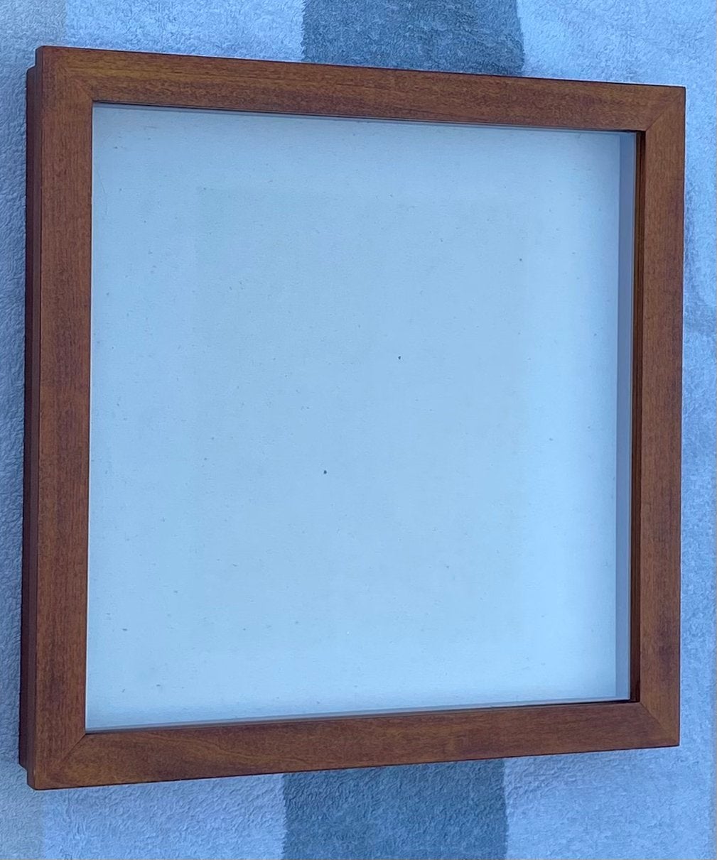 Pin vintrine / Vlinder display hout 38x38x5.5 cm, Bruin, Overige typen, Ophalen of Verzenden, Zo goed als nieuw