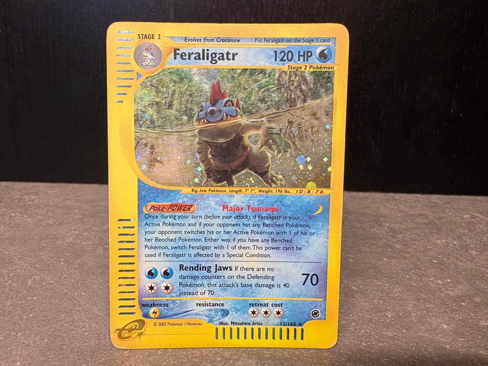 Pokemon Feraligatr 12/165 Holo, Ophalen of Verzenden, Gebruikt