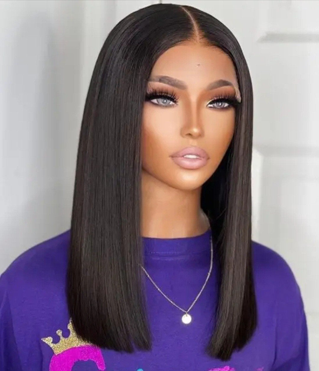 16 inch Vietnam bonestraight wig/ pruik 100% menselijke haar, Ophalen of Verzenden, Nieuw, Pruik of Haarverlenging