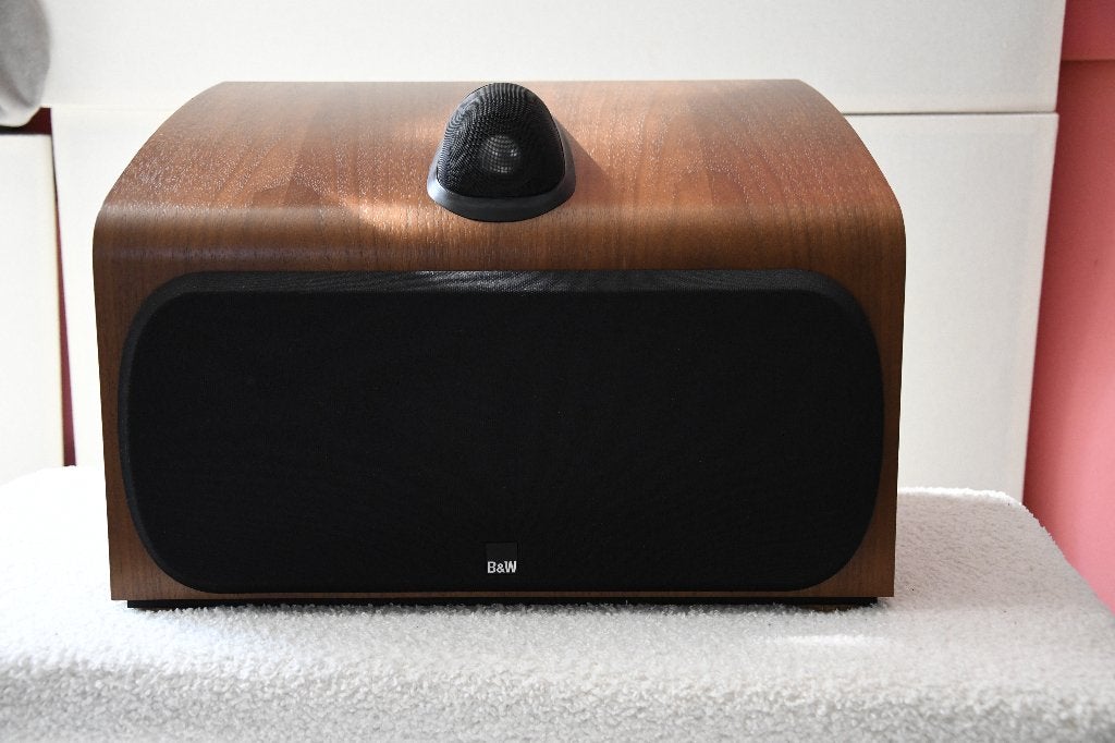 B&W HTM7 centerspeaker – Cherrywood / Kersen, Ophalen, Gebruikt, 60 tot 120 watt, Bowers & Wilkins (B&W)